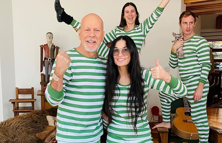 Blended Fam! Bruce Willis, Wife Emma and Ex Demi Moore Are Friendship Goals