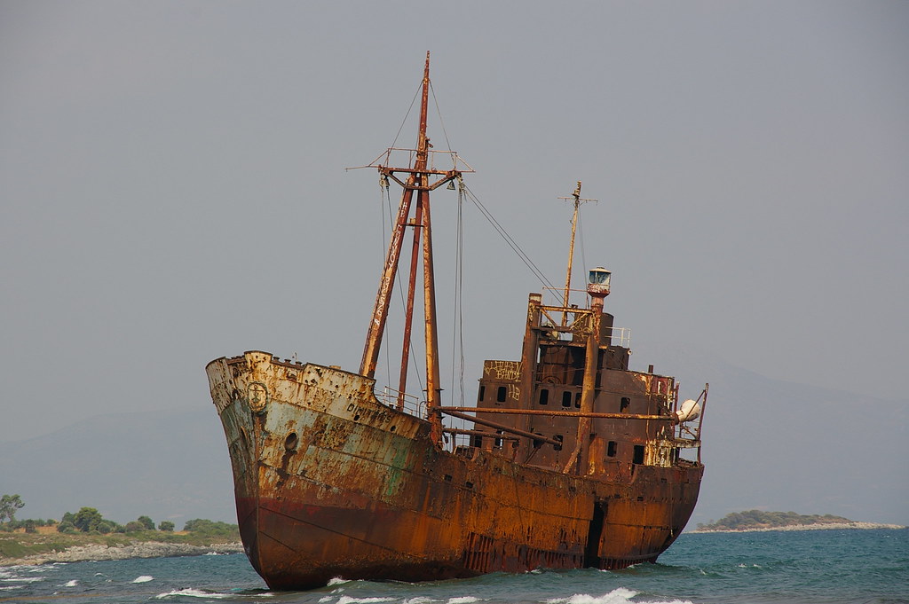 Dimitrios, wrecked on Gytheio, Greece