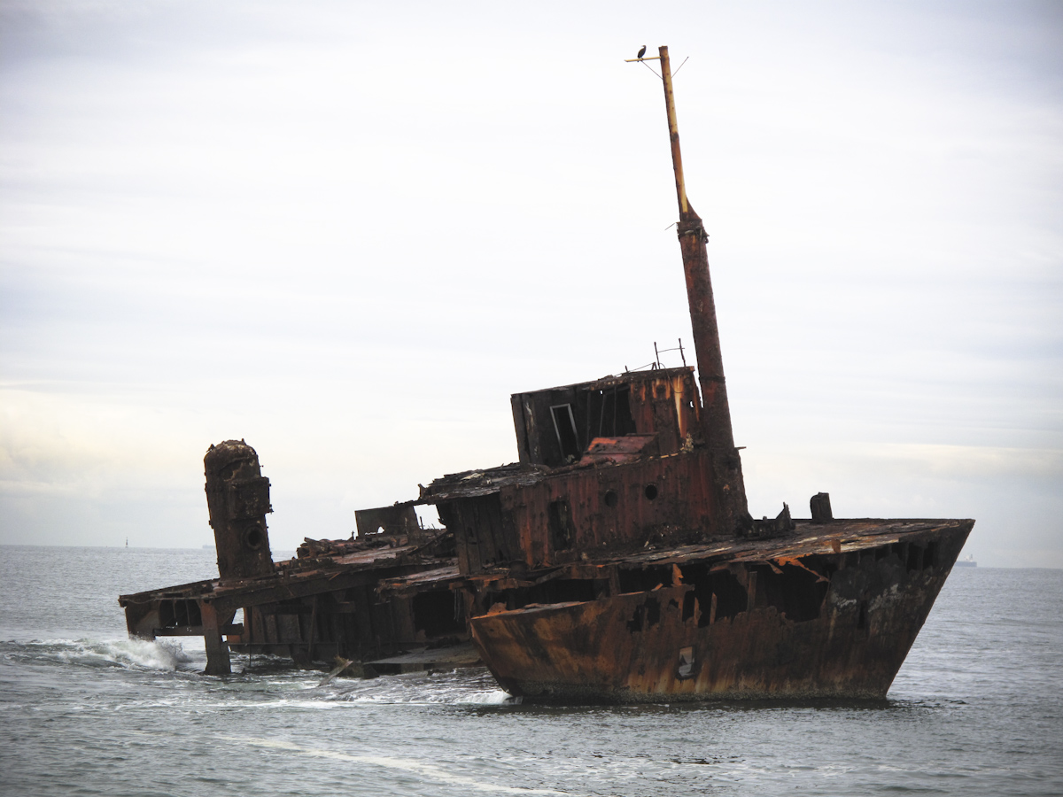 MV Sygna, wrecked on Stockton Beach, Australia